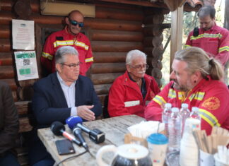 Επίσκεψη του ΓΓ της ΚΕ του ΚΚΕ Δημήτρη Κουτσούμπα στο πυροφυλάκιο της Καισαριανής