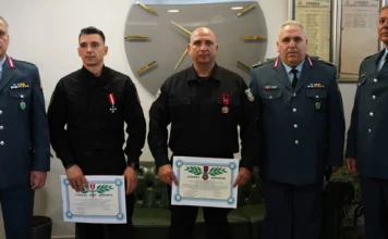 Απονομή «Αστυνομικού Αριστείου Ανδραγαθίας» για έξοχη πράξη ανδραγαθίας και «Αστυνομικού Σταυρού» για αυτοθυσία σε αστυνομικούς της Ομάδας ΔΙ.ΑΣ.