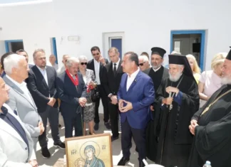 Επίσκεψη του Υπουργού Υγείας Άδωνι Γεωργιάδη στο Κ.Υ. Μυκόνου για την παράδοση 16 νεόδμητων διαμερισμάτων