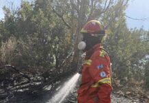 Σε εξέλιξη επιχείρηση κατάσβεσης πυρκαγιάς στον Άγ. Νικόλαο Λασιθίου