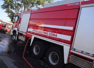 Πυρκαγιά σε χώρο εργοστασίου στο Αιγάλεω