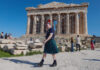 Σκωτσέζοι φίλαθλοι στην Ακρόπολη