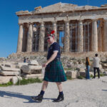 Σκωτσέζοι φίλαθλοι στην Ακρόπολη