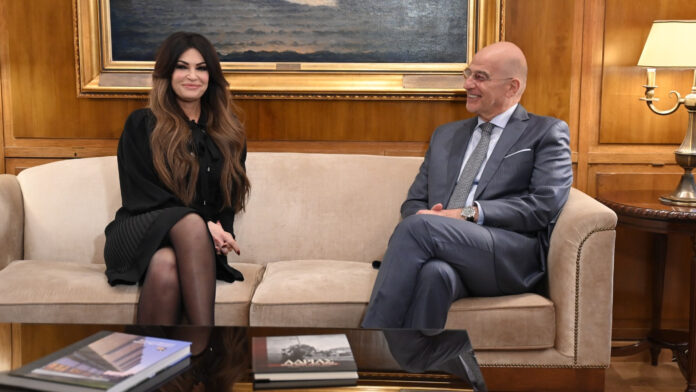 ΣΥΝΑΝΤΗΣΗ ΥΕΘΑ ΝΙΚΟΥ ΔΕΝΔΙΑ ΜΕ ΤΗ ΠΡΕΣΒΗ ΤΩΝ ΗΠΑ ΣΤΗΝ ΕΛΛΑΔΑ ΚΙΜΠΕΡΛΙ ΓΚΙΛΦΟΪΛ (ΔΕΛΤΙΟ ΤΥΠΟΥ / EUROKINISSI)