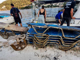 Επιχείρηση καθαρισμού στον βυθό της Ημερολιάς – Τι ανέσυραν οι δύτες